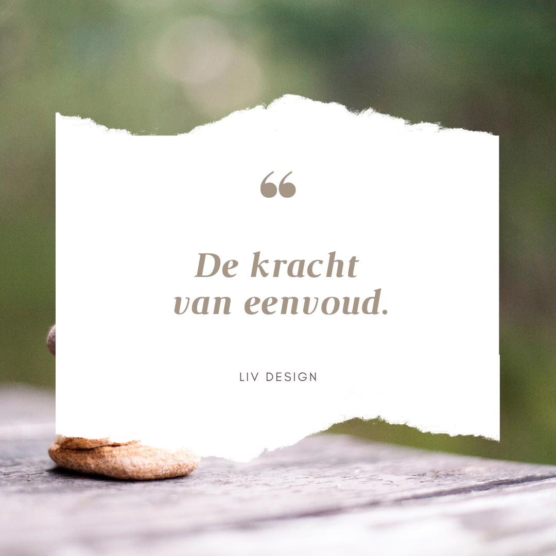 De kracht van eenvoud